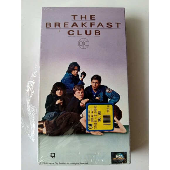 The Breakfast Club (1990 VHS) Teen Classic Estevez Nelson Ringwald Sheedy Hall - Picture 1 of 9